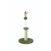 M-Pets My 1st Cat Tree kaparófa cicáknak zöld tollakkal 36 cm