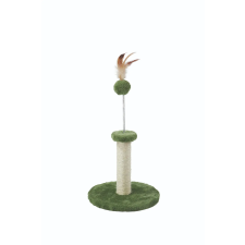M-Pets My 1st Cat Tree kaparófa cicáknak zöld tollakkal 36 cm macskabútor