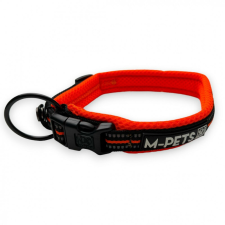  M-PETS nyakörv túrázáshoz párnázott M 2x40-50cm narancs nyakörv, póráz, hám kutyáknak