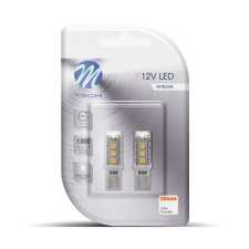 M-Tech LED Izzó W5W 16-SMD 3528 (2db) fehér – M-TECH autó izzó, izzókészlet