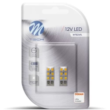 M-Tech T10 6xSMD LED izzó fehér (72LB083W) (MT72LB083W) autóalkatrész