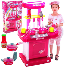 M-Toys műanyag Babakonyha kiegészítőkkel #rózsaszín konyhakészlet