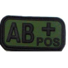 M Tramp AB+ Vércsoportjelző Tépőzáras Patch