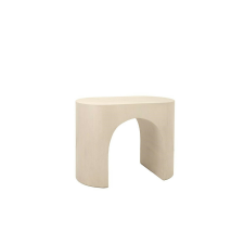 MA MAISON MaMaison Icaro Mangófa Kisasztal Bézs Ívelt Dizájn bútor