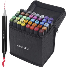 Maaleo 40 db-os kétoldalú filckészlet, tárolótáskával filctoll, marker