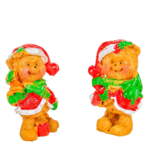  Maci mikulás sapis poly M3,5cm dekorációs kellék