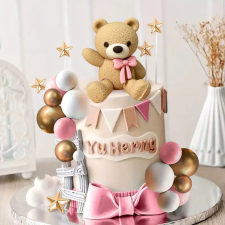  Macis (lány maci) tortadísz szett 21 részes sütés és főzés