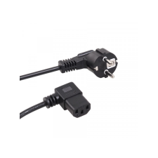 Maclean hajlított fejű tápkábel 3 pin 3M plug EU (MCTV-803) kábel és adapter