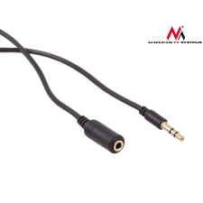 Maclean Jack kábel 3.5mm jack-plug 1m fekete (MCTV-818) kábel és adapter