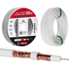 Maclean Koaxiális Kábel, Műholdas Antenna Kábel, RG61.02CU+4.8FPE+CU/P+32*0.12CU+6.8PVC, 100M, MCTV-472 (MCTV-472)