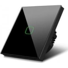 Maclean MCE7 Érintőkapcsoló, Egylépcsős, Kereszt, Üveg, Fekete (MCE713B) villanyszerelés