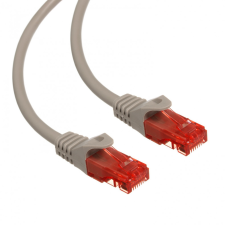 Maclean MCTV-300 S 47257 Kábel, patch kábel, UTP cat6, dugós csatlakozó, 0,5 m szürke kábel és adapter