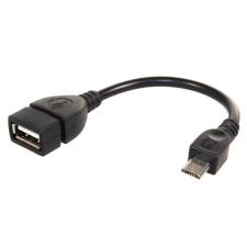 Maclean MCTV-696 USB 2.0 micro-B OTG kábel 0.15m - Fekete kábel és adapter