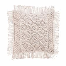 MACRAMÉ párna, cikk-cakk 45 x 45 cm lakástextília
