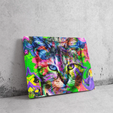  Macska Színek Tükrében - Pop Art Vászonkép dekoráció