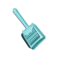  Macskaalom lapát - ergonikus, cicafejes kialakítással zöld macskafelszerelés