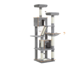  Macskafa, többszintes szerkezet, hangulatos játszóterek, AMT0239GY, KÉPEN macskabútor