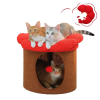 Macskaház, dupla fedélzeti kialakítás, puha plüss anyag, AMT0294bn, Mint kép