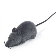 Macskajáték, egér játék, távirányítós egér Szürke fekete fülekkel játék macskáknak