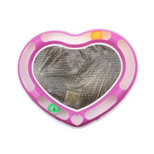  Macskajáték kaparófával, szív alakú, 38 x 30 x 5 cm játék macskáknak