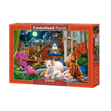 Macskák a Tetőn Puzzle 1500 Darabos puzzle, kirakós