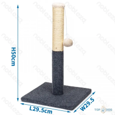  Macskakaparó 29.5*29.5*50cm, szürke/világos macskabútor