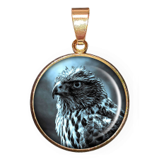  Madaras medál lánccal vagy kulcstartóval nyaklánc