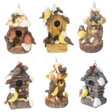  Madáretető madárral akasztós poly M9cm dekorációs kellék
