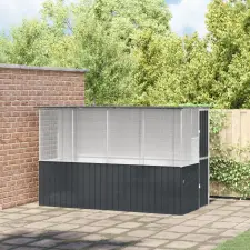  Madárkalitka Antracit 215x78x200 cm Galvanizált Acél madár kalitka