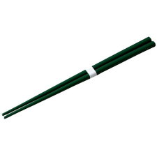 MADE IN JAPAN GREEN & WHITE kerámia evőpálcikák 22 cm, zöld tányér és evőeszköz