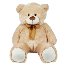 Madej Mascot Plush Teddy Bear with a bow 70 cm beige plüssfigura