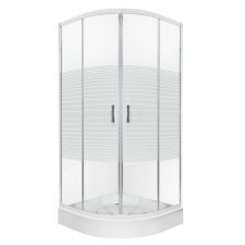  Madera 80x80 cm íves zuhanykabin zuhanytálcával kád, zuhanykabin