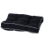 Madison Panama FLORB223 fekete matrac ülőpárna 47 x 47 cm