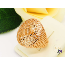  Madlen antiallergén egyedi kidolgozású csipkemintás gyűrű-18K gyűrű