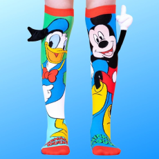  Madmia unisex fantasy Donald Duck és Mickey színű hosszú zokni 6-99 éves korig