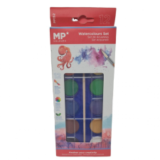 Madrid Papel MP* Vízfesték-készlet - 12 szín kréta, festék és papír