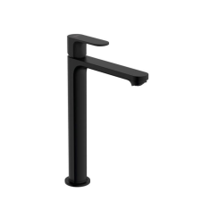 Magas mosdó csaptelep Hansgrohe Rebris S leeresztőszeleppel matt fekete 72590670 csaptelep