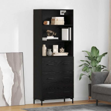  Magasfiú Falra szerelhető fiókkal 2 pcs Fekete tölgy Faanyag bútor