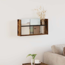  Magazin állvány polcokkal Füstölt tölgy 60 x 12 x 30 cm Faanyag bútor