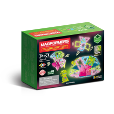 Magformers Glowing Craft 20 darabos Világító Mágneses Építőjáték (005-799022) kreatív és készségfejlesztő