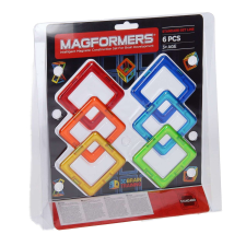  Magformers mágneses építőjáték készlet, négyzetes, 6 db mágneses építőjáték