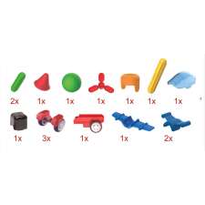 Magformers Sick-o City set 16 darabos mágneses építő készlet (005-902003) kreatív és készségfejlesztő