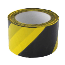 Magg Figyelmeztető szalag sárga/fekete 70mm x 200m barkácsolás, csiszolás, rögzítés