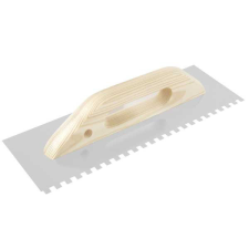Magg Rozsdamentes acél simító fogazott 480x130mm, fog 6mm (080112) kőműves és burkoló szerszám