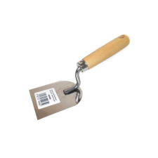 Magg Stucco kanál rozsdamentes acélból 100x130mm - fa nyél (080067) kőműves és burkoló szerszám