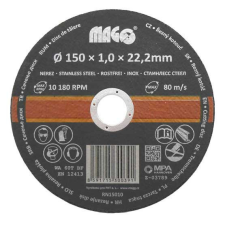 Magg Vágókorong rozsdamentes acélhoz 150x1,0x22,2mm (RN15010) csiszolókorong és vágókorong