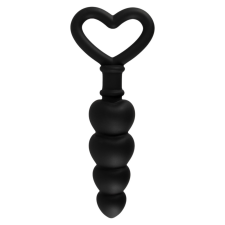 Magic Shiver Szíves anál dildó gyöngysor (fekete) műpénisz, dildó