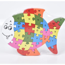 Magic Toys ABC fa oktató halas puzzle puzzle, kirakós