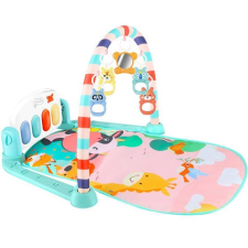 Magic Toys Baby Fitness állatmintás játszószőnyeg rugdosható zongorával és hangeffektekkel játszószőnyeg
