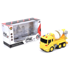Magic Toys City Truck: Betonkeverő teherautó fénnyel és hanggal autópálya és játékautó